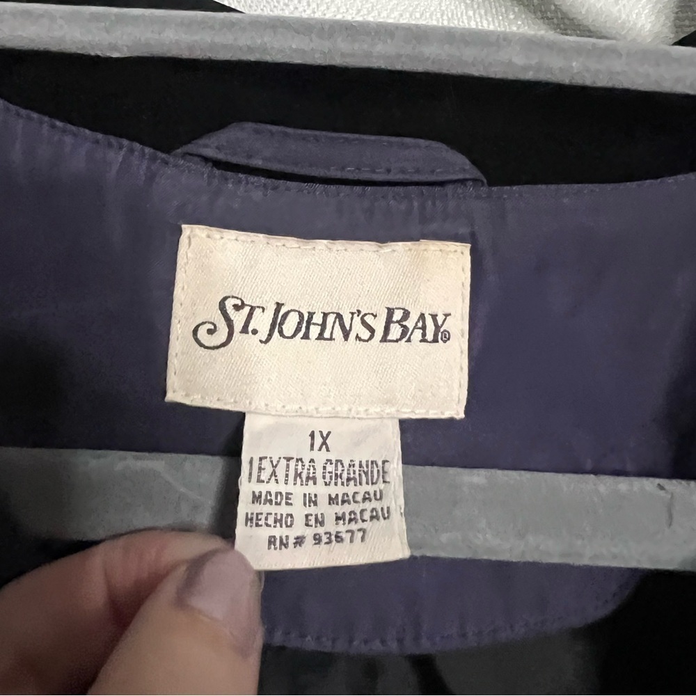 Vintage St. John’s Bay Purple Jacket 1X - Picture 3 of 11